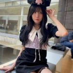 SKE48・谷真理佳、クロミちゃん衣装でガーターベルト巻いた太ももチラ見せ！