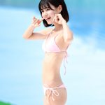 【写真特集】土光瑠璃子（FES☆TIVE）、淡いピンクビキニでヘルシーな美脚披露！＜近代麻雀水着祭2022＞