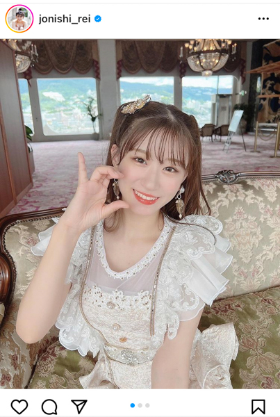 NMB48・上西怜、スラリと伸びた美脚で魅了する『好きだ虫』衣装オフショット大公開！