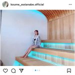 元スパガ・渡邉幸愛、サウナで「ととのう」水着姿で脚線美披露