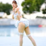 【写真特集】渡辺陽菜（Layn）、ガーリー＆セクシーなわたあめ水着コスチュームで釘付け！＜近代麻雀水着祭2022＞