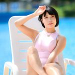 【写真特集】ゆうかりん（必殺エモモモモ7）、ピンクの競泳水着で繰り出すセクシーポーズ！＜近代麻雀水着祭2022＞