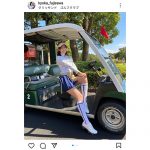 藤澤響花、超ミニなゴルフウェアで太もも&美脚に視線釘付け！