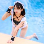 【写真特集】琴吹ゆず（RiNCENT.）、ヘルシーからセクシーまで振り幅で魅せるメイドビキニ姿を披露！＜近代麻雀水着祭2022＞