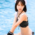 【写真特集】琴吹ゆず（RiNCENT.）、ヘルシーからセクシーまで振り幅で魅せるメイドビキニ姿を披露！＜近代麻雀水着祭2022＞