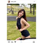 あのん、超肌見せデニムから美乳ラインチラ見せ「こりゃ、反則だわ」