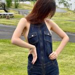 あのん、超肌見せデニムから美乳ラインチラ見せ「こりゃ、反則だわ」