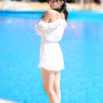 【写真特集】本間菜穂(LOVE CCiNO)、肩出しレースのワンピースから透明美脚披露!<近代麻雀水着祭2022>