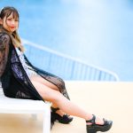 【写真特集】北野真衣(GIRLY MOON PROJECT)、透け感セクシーな美背中を披露<近代麻雀水着祭2022>