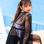 【写真特集】北野真衣（GIRLY MOON PROJECT）、透け感セクシーな美背中を披露＜近代麻雀水着祭2022＞