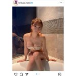 堀尾実咲、裸に見える「サ活」水着ショットでふっくら美乳をお届け！