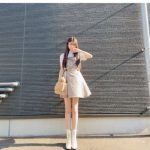 濱崎心愛、秋色コーデでスラリとした美脚披露！