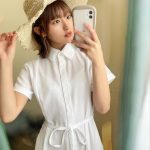 香月杏珠、清楚ワンピースからセクシーな下着をチラ見せ