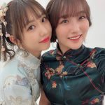 SKE48・鎌田菜月、チャイナドレスでレアなお団子ヘアを披露！熊崎晴香との「くまっきぃ」ショットも