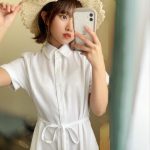 香月杏珠、清楚ワンピースからセクシーな下着をチラ見せ