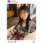 真っ白なキャンバス・小野寺梓、湯上りも艶っぽ浴衣ショットに歓喜の声「色っぽい」「ほんとに美人だ」