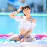 【写真特集】松山あおい、ポニーテールが揺れるまぶしい笑顔にキュン！＜近代麻雀水着祭2022＞