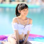 【写真特集】松山あおい、ポニーテールが揺れるまぶしい笑顔にキュン！＜近代麻雀水着祭2022＞