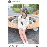 「日本一かわいい高校一年生」杉井美咲、三つ編みヘアで美脚披露「似合ってますか〜？」