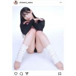 篠見星奈、レオタード衣装でM字開脚