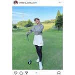 斎藤ちはるアナウンサー、ゴルフウェア姿で美脚披露！「ホールインワンな美しさ」と話題に