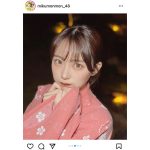 HKT48・田中美久、千尋似の浴衣姿でドキッとうなじ見せ！「まさに、天使だね」