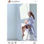 雪平莉左、色っぽい太ももをのぞかせた撮影オフショット公開