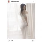 ダレノガレ明美、透けレースカーテン越しに色っぽい下着姿を大胆披露！