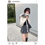山崎あみ、超ミニスカで圧倒的美脚を見せつけ「日本一の美脚」「スタイル良すぎ！」と絶賛の声！