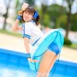 【写真特集】渡辺陽菜（Layn）、元気いっぱいのスポーティーな体操着コスチュームで笑顔をお届け！＜近代麻雀水着祭2022＞