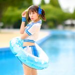 【写真特集】渡辺陽菜（Layn）、元気いっぱいのスポーティーな体操着コスチュームで笑顔をお届け！＜近代麻雀水着祭2022＞