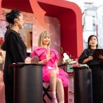 安斉かれん、ピンクのミニワンピースから美脚披露！新曲『未来の音』を歌唱