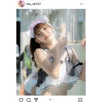 現役看護師アイドル・愛宮里奈、透明肌に水弾く猫耳メイドビキニ姿にうっとり