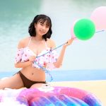 【写真特集】Ayua（こんぱす｡Compass）、チェリー柄ビキニで魅せる笑顔で釘付け！＜近代麻雀水着祭2022＞