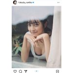 現役女子高生・福田ルミカ、美谷間チラ見せのオフショットに歓喜の声