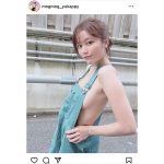 小日向ゆか、横乳チラ見せのサロペット衣装に歓喜の声「気絶するほど悩ましい」