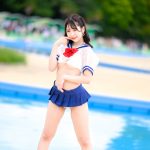 【写真特集】メル（バーレスク東京）、下乳ハミ出すセーラー服コスでヘルシー美ボディ全開！＜近代麻雀水着祭2022＞