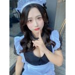 STAiNY・篠崎ここ「会いたかった？」、上目遣いメイドでくっきり美谷間見せつけ！