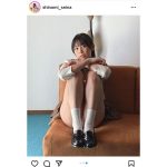 篠見星奈「後悔しちゃうかも」、制服から美脚越しのパンチラで瞬殺