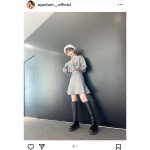 日向坂46・高本彩花、お腹チラ見せのミーグリコーデを全身ショットでお届け！