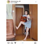 HKT48・田中美久、あざとポーズで透明太もも全開