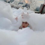 HKT48・田中美久、屋外ジャグジーで泡だらけに！「泡になりたい」の声も