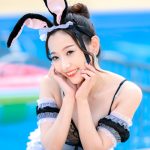 【写真特集】なの（バーレスク東京）、セクシーなバニー風ビキニで色っぽボディ全開！＜近代麻雀水着祭2022＞