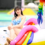 【写真特集】もこちーず（PATI PATI CANDY…☆）、爽やかフリルビキニで美脚大胆披露！＜近代麻雀水着祭2022＞