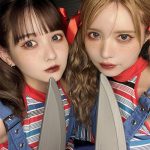 益若つばさ、佐藤ノアとミニスカ×ツインテールの仮装2ショット公開！