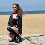 【写真特集】看護師・高田カナさん、福岡・百道浜にてクールなブラックコーデで美脚披露! 「どうなりたいのか、何を伝えたいのかが大事」