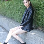 【写真特集】看護師・高田カナさん、福岡・百道浜にてクールなブラックコーデで美脚披露！ 「どうなりたいのか、何を伝えたいのかが大事」