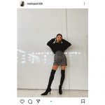 みちょぱ「すんごいギャルギャルしい」、ミニスカ×ニーハイで脚長ショット公開！