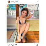 あのん、美脚でうっとりな銭湯グラビアオフショットに「好き！」の声