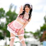 【写真特集】篠原ののか（KissBee）、お腹＆太ももチラ見せのメイドコスチュームで釘付けに！＜近代麻雀水着祭2022＞